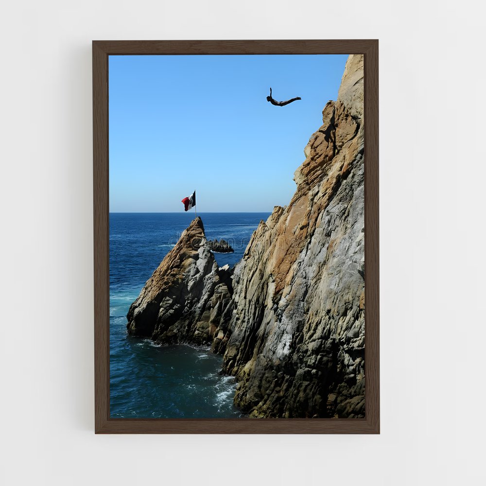 Poster quebrada acapulco Mexique – affiche Plongeon de falaise (vue 5)
